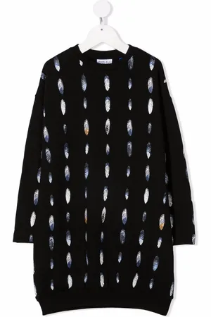 MARCELO BURLON Sweatshirtkleid mit Feder-Print