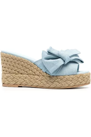Stuart Weitzman Damen Espadrilles - Loveknot Espadrille 100mm wedge sandals