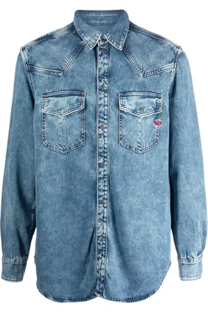 Diesel Ausgeblichenes D-Ocean Jeanshemd