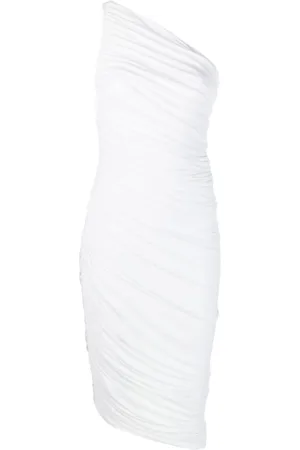 Norma Kamali Drapierte One-Shoulder-Robe