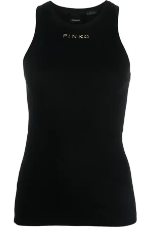 Pinko Tanktop mit Logo-Prägung