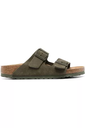 Birkenstock Damen Sandalen - Wildledersandalen mit Logo-Gravur