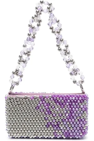 GERMANIER Schultertasche mit Perlen