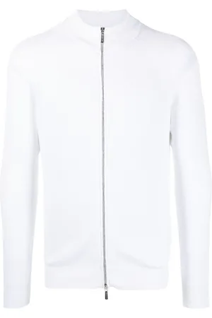 MOORER Gerippte Sweatshirtjacke
