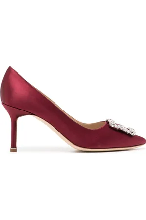 Manolo Blahnik Hangisi Pumps mit Kristallen 70mm