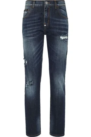Philipp Plein Jeans in Distressed-Optik