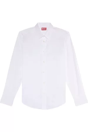Diesel Herren Shirts - Logo-embroidered cotton shirt