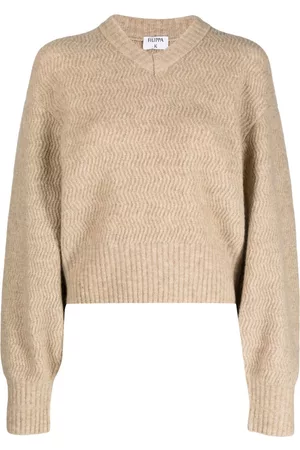 Filippa K Damen Strickpullover - Pullover mit V-Ausschnitt