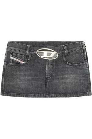 Diesel Damen Jeansröcke - Oval D buckle denim skirt