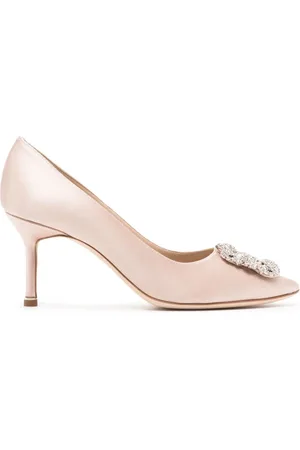 Manolo Blahnik Hangisi Pumps mit Kristallen 70mm