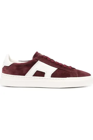 santoni Double Buckle Sneakers aus Wildleder