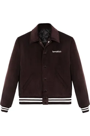 Sporty & Rich Bomberjacke mit Logo-Stickerei