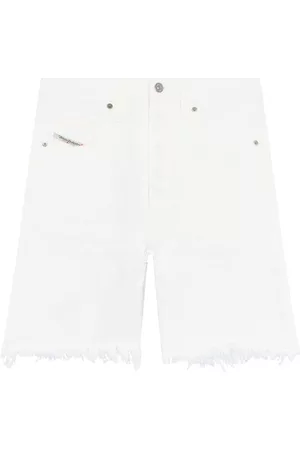 Diesel Damen Shorts - De-Amy frayed-edge denim shorts