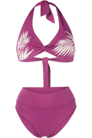 FISICO Bikini mit Blatt-Print