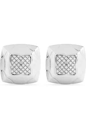 Bvlgari Damen Ohrringe - 18kt Weißgoldohrringe mit Diamanten