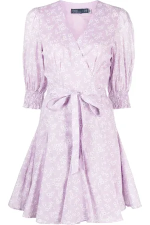 Ralph Lauren Wickelkleid mit Blumen-Print