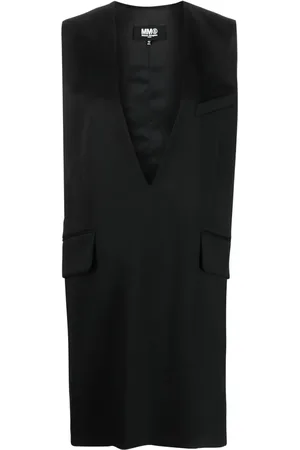 Maison Margiela Ärmelloses Kleid mit V-Ausschnitt