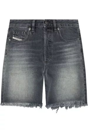 Diesel Damen Shorts - Ausgefranste Jeans-Shorts