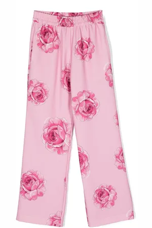 MONNALISA Gerade Hose mit Rosen-Print