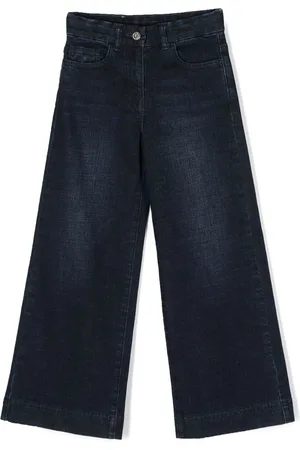MONNALISA Ausgeblichene Wide-Leg-Jeans