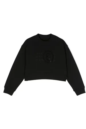 Maison Margiela Cropped-Sweatshirt mit Nummern-Print