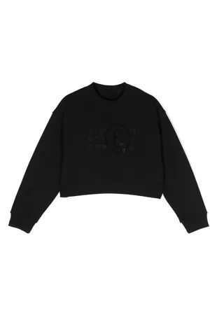 Maison Margiela Sweatshirts - Cropped-Sweatshirt mit Nummern-Print