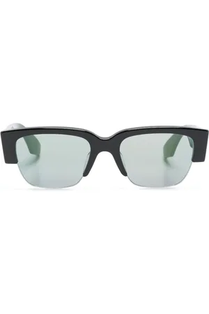 Alexander McQueen Sonnenbrille mit Logo-Print