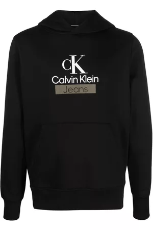Calvin Klein Herren Sweatshirts - Logo-print cotton-blend hoodie