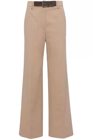 Prada Damen Weite Hosen - Weite Hose aus Gabardine