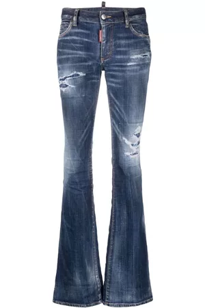 Dsquared2 Damen Bootcut Jeans - Distressed flared jeans