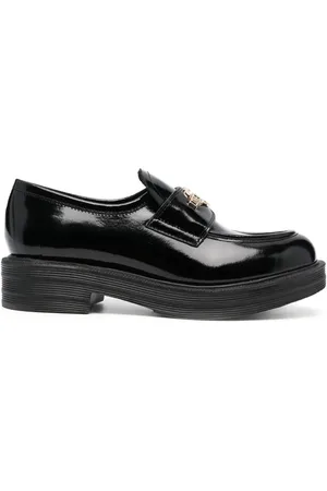 Moschino Loafer mit Logo-Schild