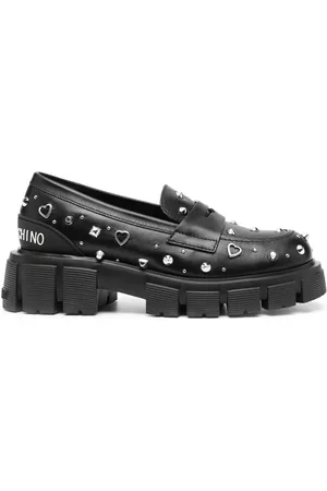 Love Moschino Damen Loafers - Rockstud Loafer 50mm