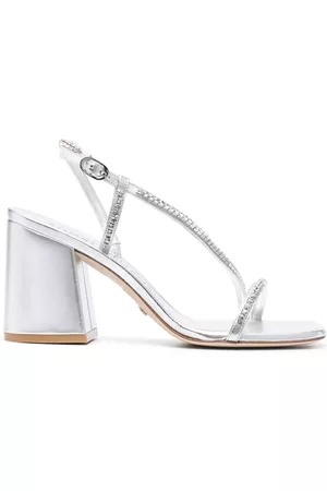 Stuart Weitzman Damen Sandalen - Crystal-embellishment open-toe sandals