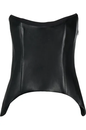 Monot Bustier-Top aus Leder