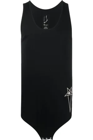 Rick Owens Trägershirt mit Logo-Stickerei