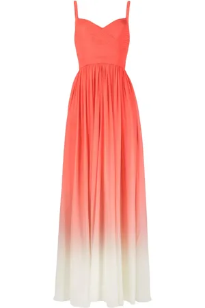 Elie saab Seidenrobe mit Farbverlauf