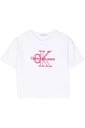 Calvin Klein Shirts - Logo-embroidered cotton T-shirt