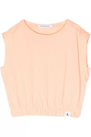 Calvin Klein Damen Crop Tops - Sleeveless cotton crop top