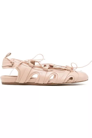Simone Rocha Damen Schnürschuhe - Sporty lace-up ballerina shoes