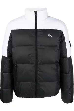 Calvin Klein Herren Winterjacken - Logo-print two-tone padded jacket