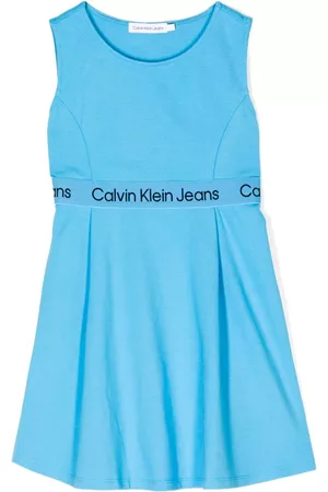 Calvin Klein Mädchen Freizeitkleider - Logo-trim detail sleeveless dress