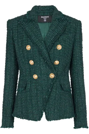 Balmain Doppelreihiger Tweed-Blazer