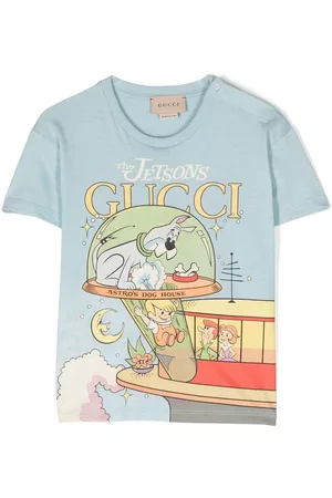 Gucci Jungen Shirts - Graphic-print cotton T-shirt