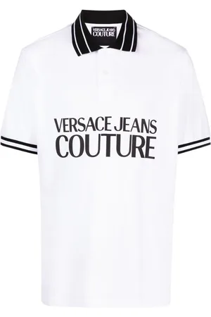 VERSACE Poloshirt mit Logo-Print