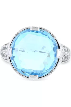 Bvlgari Damen Ringe - 2010s 18kt white gold Parentesi diamond topaz cocktail ring