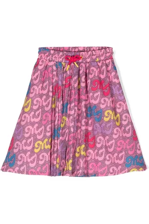 Marc Jacobs Kids Mädchen Röcke - Monogram-pattern pleated skirt