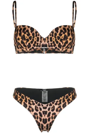 Noire Swimwear Bikini mit Leoparden-Print