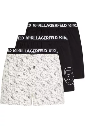 Karl Lagerfeld Herren Boxershorts ohne Gummibund - Ikonik 2.0 woven boxer