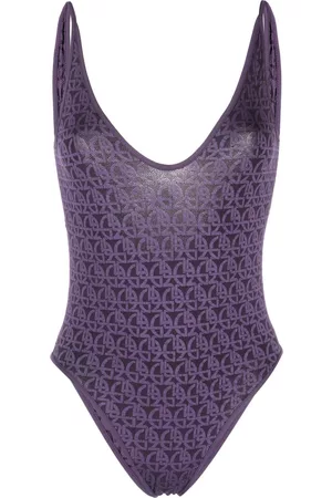 Armani Damen Badeanzüge - Monogram-print swimsuit