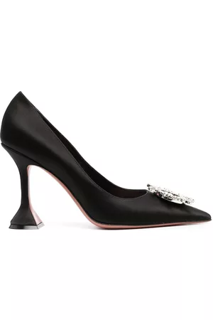 Amina Muaddi Damen Pumps - Gum crystal-embellished 105mm pumps